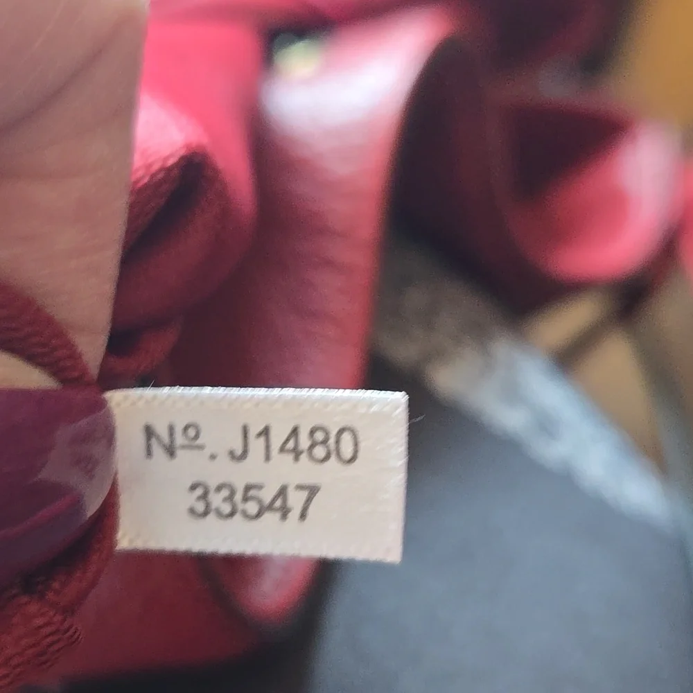 Madison Edie Coach Red Leather Women's Bag, EUC